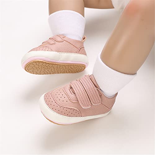 Image of E-FAK Baby Shoes Boys Girls Infant Sneakers Non-Slip Rubber Sole Toddler Crib First Walker Shoes