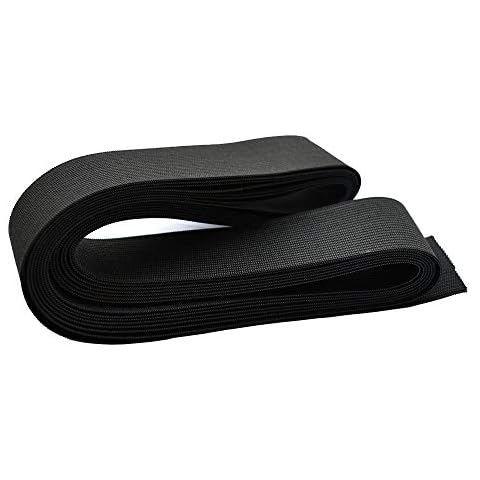 Leline's Elastic Spool, Knit Elastic Band for Sewing, 1 1/2 Inch x 5 Yard, Black Cover