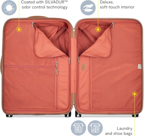 Image of DELSEY PARIS Chatelet AIR 2.0 80 CM Trunk Check -in Polycarbonate 8 Spinner Wheels Global Warranty 10 Years Hardside Trolley Bag /Suitcase /Lugguage /Anti-Scratch /Zip SECURITECH 2-Angora