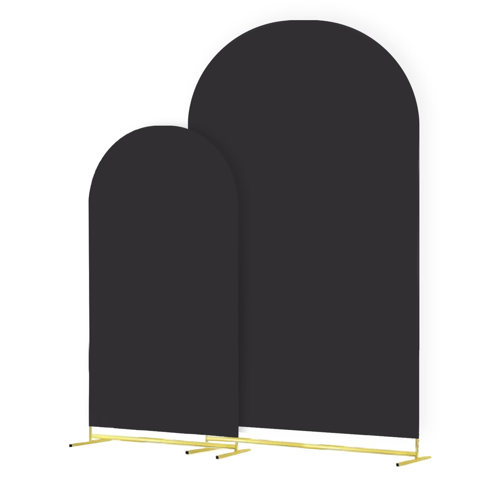 2-Piece Arch Cover for Wedding, Arch Spandex Fitted Covers 6FT 7.2FT Halloween Arch Cover Round Top Chiara Wedding Backdrop Covers Compatible for