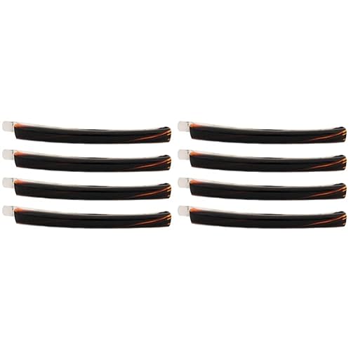 Caravan Cuatro (4) pasadores de metal con cubierta de concha de tortuga, dos (2) pares (paquete de 2)