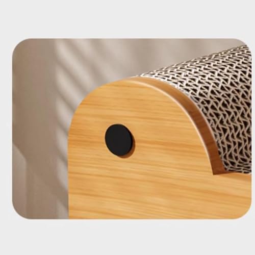Griffoir pour chat et chaton : lit griffoir d'intérieur 2 en 1 pour meuler les griffes - 8