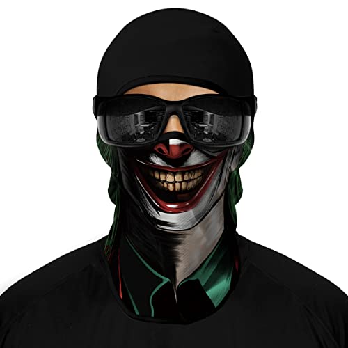 3D-Skimaske, Motorrad, Vollgesichtsmaske, Outdoor, taktische Kapuze, Kopfbedeckung, Maske, Geister, Totenkopf-Maske, für Herren und Damen, für Halloween (Stil T)