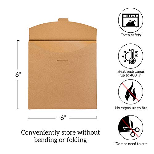 Image of Hiware 200 Count Unbleached Patty Paper, Burger Patty Paper, Non-Stick Wax Paper Sheets for Separate Burgers, Cookies & Other Foods When Storing, Freezing - 6 x 6