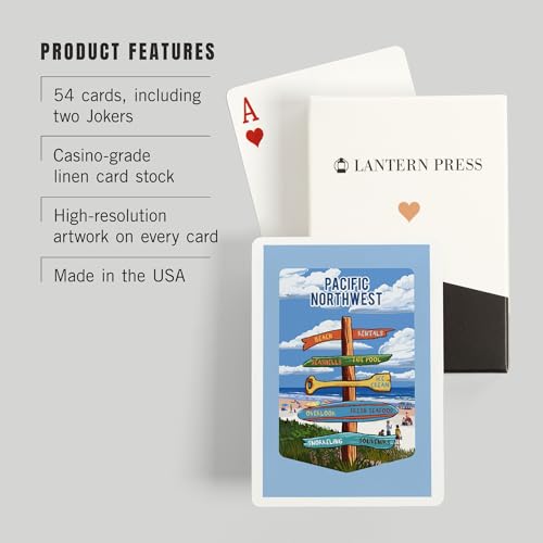 Baraja Póker Lantern Press Pacific Northwest 52 Cartas miniatura 3