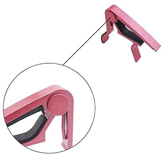 Tbkoly Tune Capo Key Clamp for Basse de Guitare électrique Classique Acoustique, Rose - Les Beatles, Paul McCartney, John Lennon, RIngo Starr, George Harrison Tbkoly Tune Capo Key Clamp for Basse de Guitare électrique Classique Acoustique, Rose – Image 3