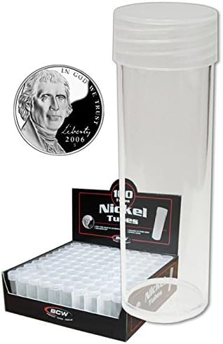 Tubos para monedas BCW para nickels US - 500 unidades miniatura 1