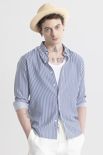 Image of SNITCH Stripehaven Mauve Stripe Shirt