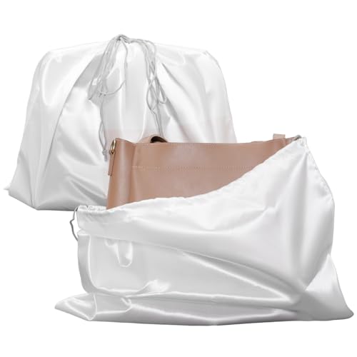 Avxzbef 8 Pcs Dust Bags Satin Drawstring Dust Bag for Handbag Dance Shoes Storage for Eye Shield Wig Packaging3