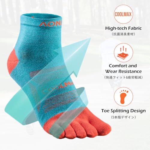 TRIWONDER 5本指 陸上競技ソックス 26-29cm