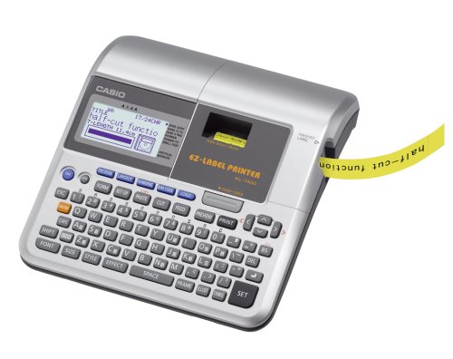 Preisvergleich Produktbild CASIO EZ-Label Printer KL-7400 Beschriftungsgerät professionell, für Schriftbänder 6 / 9 / 12 / 18 / 24 mm, inkl. Netzteil
