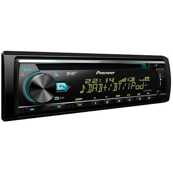 Pioneer DEH-X7800DAB-AN radio samochodowe 1-DIN, tuner CD z RDS, FM i tunerem DAB/DAB+, CD, Bluetooth, USB, wejście AUX, zestaw głośnomówiący Bluetooth, kompatybilny z Androidem i iPodem/iPhonem