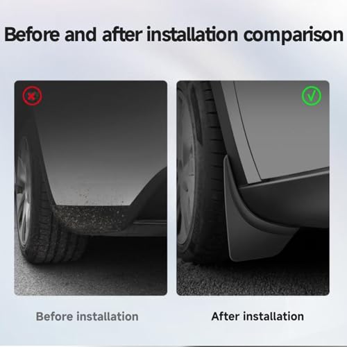 Image of Mud Flaps Compatible with Tesla New Model Y 2025 2026 Refresh Juniper (New Model Y Juniper 2025 2026)