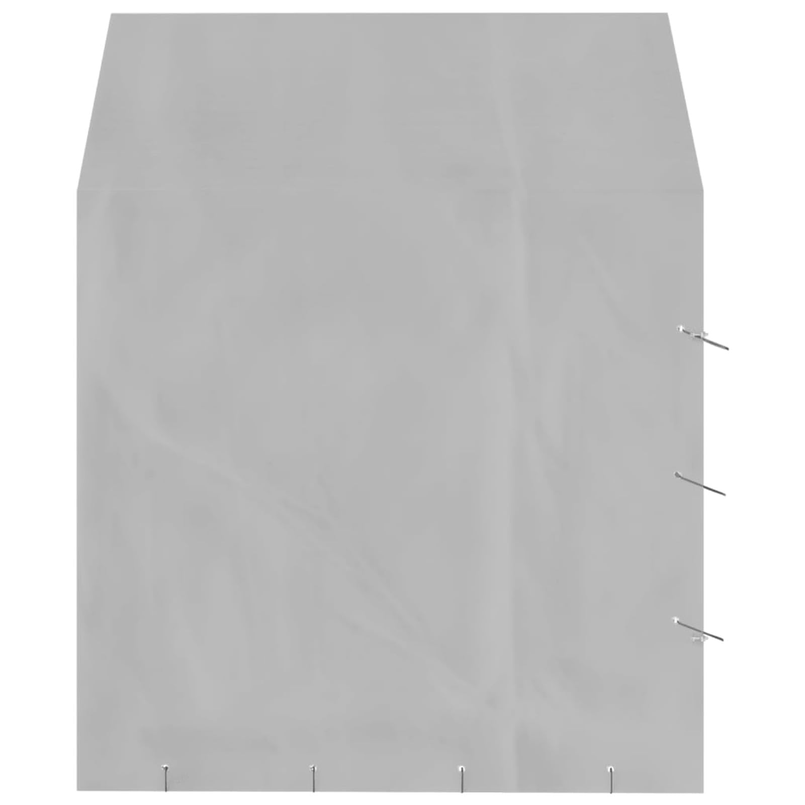 Gabbia per Cani con Tetto Kennel per Cani da Esterno Recinto per Cani da Esterno a Maglie in Acciaio Zincato con Porta con Serratura Argento-2 x 2 x 2.5 m