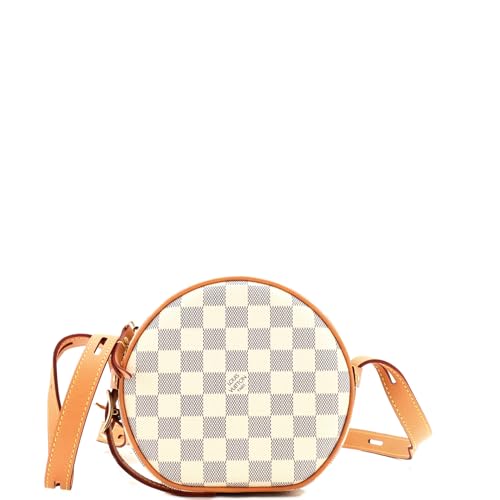 Pre-Loved Boite Chapeau Souple Bag Damier PM, White