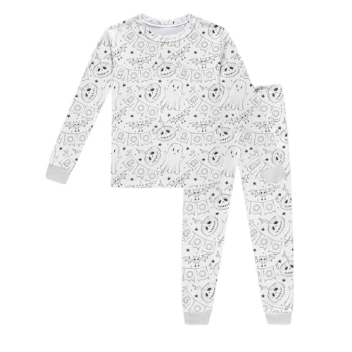 Pijama para colorear: pijama para niños para colorear, conjunto de pijama para colorear para niños | Arte para niños: colorea tu propio pijama de niño, 34 blanco, 5-6 años