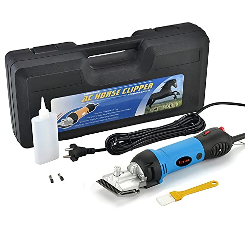 Towiac Horse Clippers,550W Electric Horse Grooming Kit,Professional Livestock Clippers, 6 Speeds Heavy Duty Equine Clippers For Dogs #TOP6