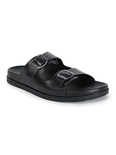 Gabicci Men's Adjustable Metal Buckles Slip-On Casual Sandal