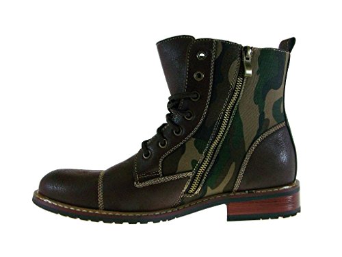 Ferro Aldo Men's 808561A Camo Design Dress Casual Zippered Combat Boots, Brown, 7 #TOP3