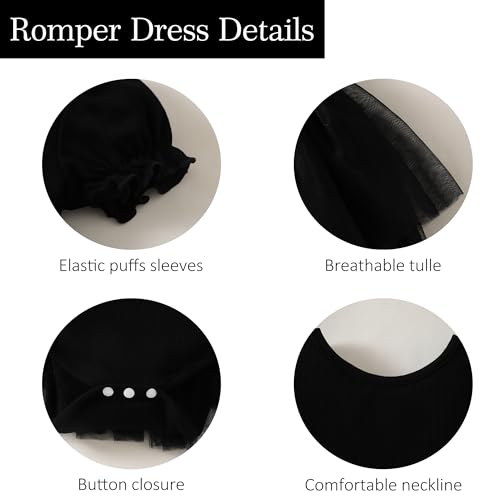 Newborn Baby Girl Romper Dress Ruffle Short Sleeve Solid Casual Tulle Dresses Baby Girl Clothes for Girls 0-24Months3