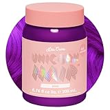 Lime Crime Full Coverage Unicorn Hair Dye, Pony (Violet Purple) - Damage-Free Semi-Permanent Hair Color Conditions & Moisturizes - Temporary Hair Tint Kit Has A Sugary Citrus Vanilla Scent - Vegan