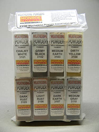 Lionell Monroe Models Weathering Powder 8 Pack