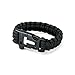 Ohuhu 9" Survival Paracord Bracelet with Flint Fire Starter Scraper Whistle Gear Kits