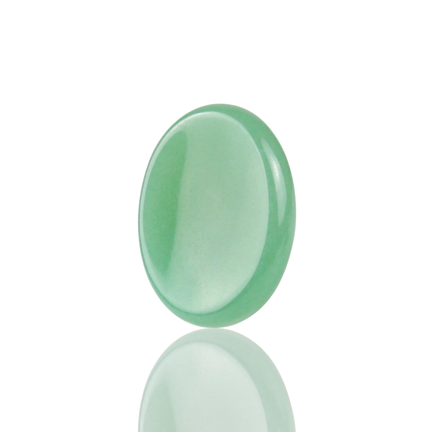 Namzi Green Aventurine Crystals Rock Worry Stone for Kids, Oval Palm Stone, Thumb Stone, Crystals and Healing Stone Quartz Bulk for Wicca, Reiki,