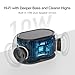 ANJANK Alarm Clock FM Radio with Bluetooth Speaker, Hi-Fi Stereo Sound, 7 Night Light Clolors, 8 Wake Up Sounds, 0-100% Dimmer, 30-Level Volume, Small Digital LED Clock with Auto Time Sync for Bedroom