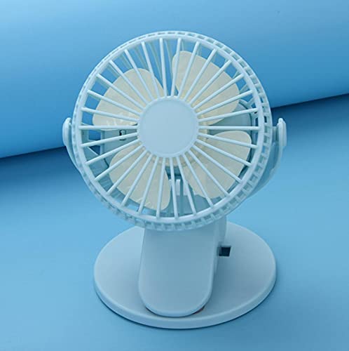 Petit ventilateur clip USB rechargeable noir de bureau portable et réglable