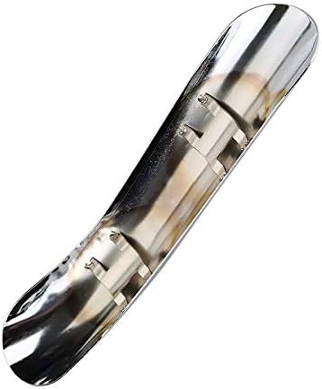 Chrome Motorcycle Curve Exhaust Heat Shield Heel Guard Cover for Harley Honda Kawasaki Suzuki Yamaha Shadow CB VTX GN CG Custom