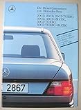  Mercedes-Benz W 124 1988 200 D, 250 D, 300 D, D4MATIC Prospekt brochure
