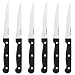 Iron Chef Steak Knives Set 6 Piece Serrated Steak Knife Set 8.5 Inch Full Tang Knife Stainless Steel Blade (6 Pack)