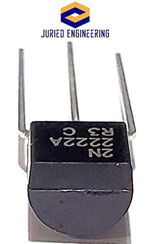Juried Engineering 2N2222A 2N2222 2222 Transistor Bjt Npn 75V 0.6A 625Mw 3-Pin To-92 Epitaxial Silicon Bipolar Transistors Commercial Grade - Manufactured In Germany (Pack Of 25) #TOP5