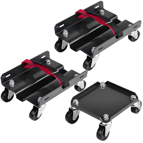 SUNROAD Snowmobile Dolly Set: 1500LBS Heavy-Duty 3-Pack with 3