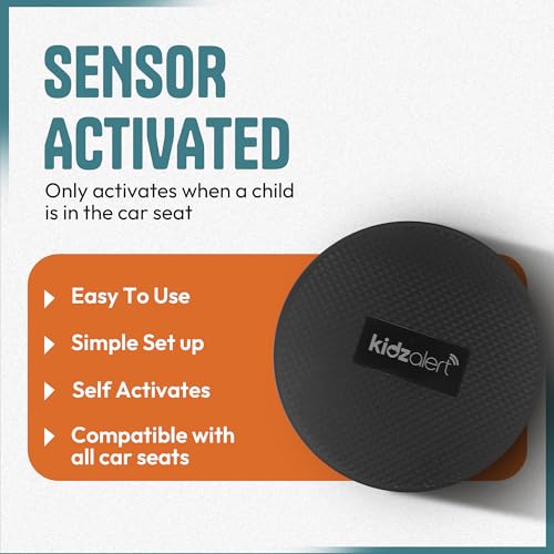 Image of Car Seat Sensor Alarm, 1 Alarm + 1 Sensor | Automatic Child Detection Alert, Plug-in Installation, Single Sensor System for 1 Car Seat, No APP Required