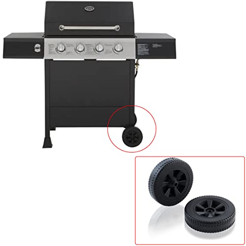 70-05-104 Dgf493Bnp Dgf510Sbp Wheels Grill Replacement Parts For Dyna Glo Grill Wheels Dgh474Crp Dgf510Pbp-D Dgh450Crp Dgb515Sdp-D Dgf493Pnp-D Dgc313Cncp Dgb463Cnp Plastic Black Bbq Wheels 2 Pieces #TOP1