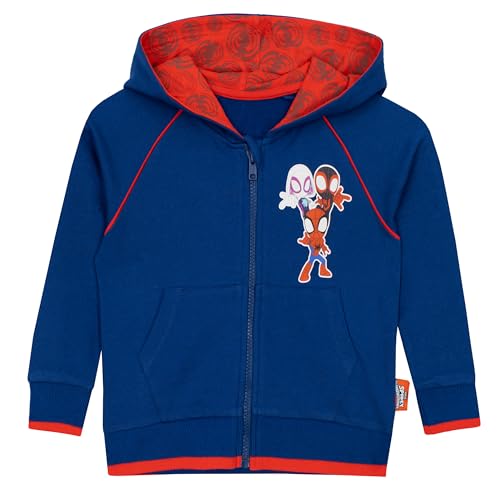 Marvel Spiderman Hoodie | Boys' Blue 3-4 Years Hoodie | Spidey And His Amazing Friends