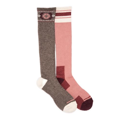 MUK LUKS Women's 2 Pack Wool Compresion