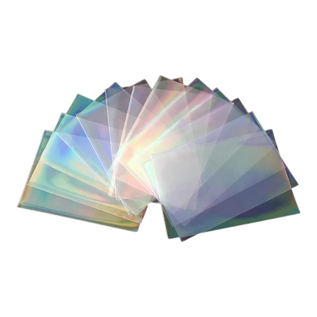 100pcs Glass Flashing Card Film Holographic Idol Photo Card Sleeves Ta-Rot YGO Ultra Super Card Protector Card Cases Plastic - Image 4