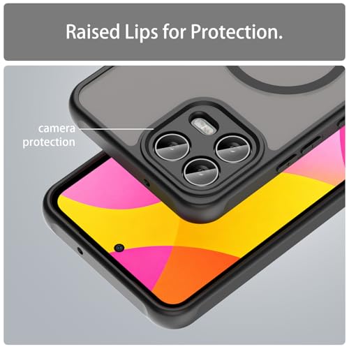 Image of Compatible with T-Mobile Revvl 8 Pro Case Cover,Compatible with MagSafe,Anti-Fall,Compatible with T-Mobile T Phone 3 Pro 5G Cell Protective Phone Case Black