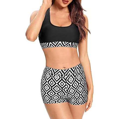 SHEKINI Women's High Waist Push Up Bikini Set Cover