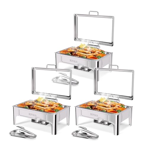 ROVSUN 9QT Roll Top Chafing Dishes