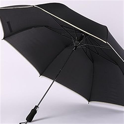 Parapluie de golf pliant automatique vert contre vent et forte pluie