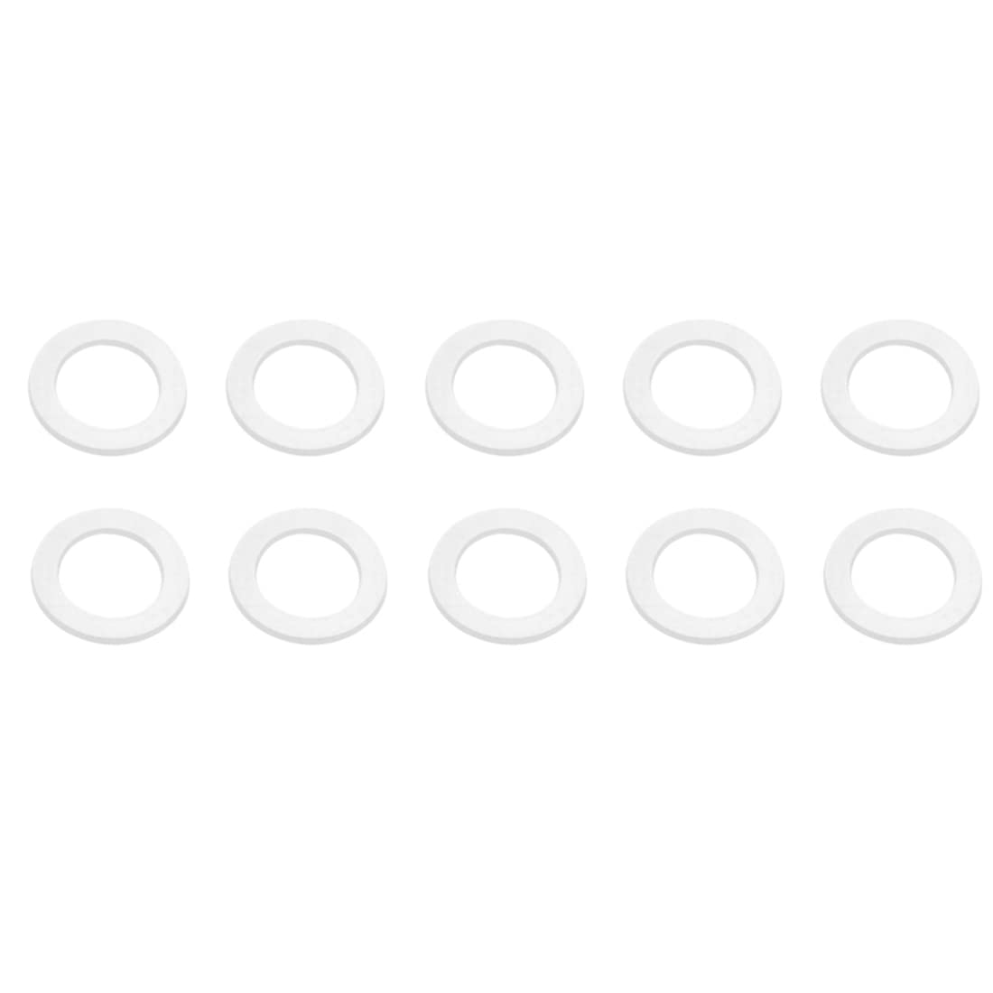 Set Di 10 Rondelle In Nylon Plastificato, H.25 X L.25 X P.3 Mm AFBAT - Foto 2