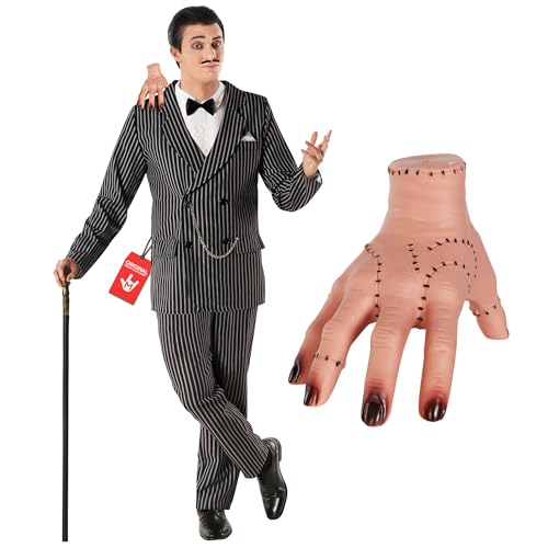 Morph Full 1920s Gangster Costume Men With Accessories, Gangster Suit, Halloween Costumes for Men Halloween Costumes Adult