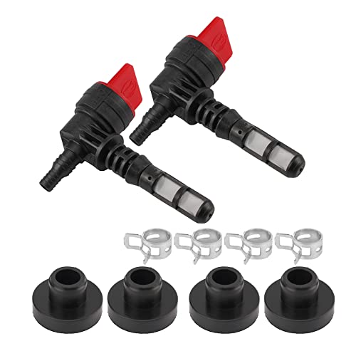 Carbbia DZJTK6 2 Pack 90 Degree Fuel Gas Shut Off Valve W/ Grommet Clamp For 192980Gs 208961 For Kohler 25 462 03-S 25-462-03-S For Rotary 13116 Gas Tank Engine Generator Pressure Washer thumb #1