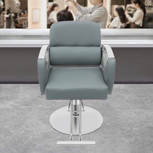Image of Barber Chair,Salon Chair for Hair Stylist with Height Adjustment,360 Rotatable Salon Chair for Barber Store,Beauty Salons,Spas
