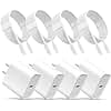 iPhone 17 16 15 Charger, USB C Charger, 4-Pack Fast Wall Charging, USB-C Chargers Block (4-Pack 6 ft Cable Included) for iPhone 17 Pro/Pro Max Air/16 15 Pro/Pro Max/Plus/iPad Pro/AirPods Samsung