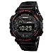 Produktbild A-Artist Herren Digital Quarz Uhr mit Schwarz Plastic Armband Big Face Military Digitaluhren Outdoor Wasserdicht Sportuhr mit Wecker/Timer/LED Hintergrundbeleuchtung